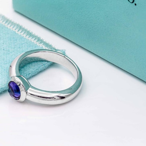 Tiffany & Co. Amethyst Ring in 18k WG - Picture 1 of 3